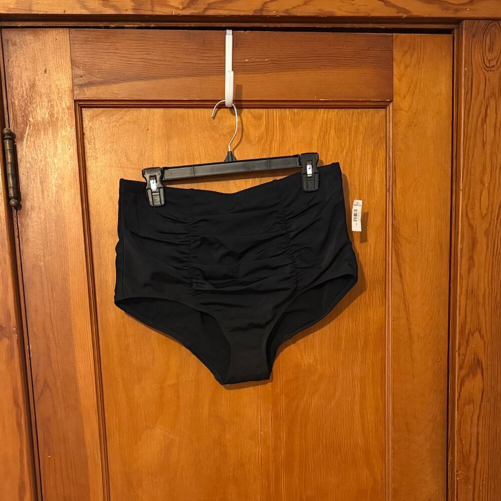 Torrid | High Rise Ruched Swim Bottoms